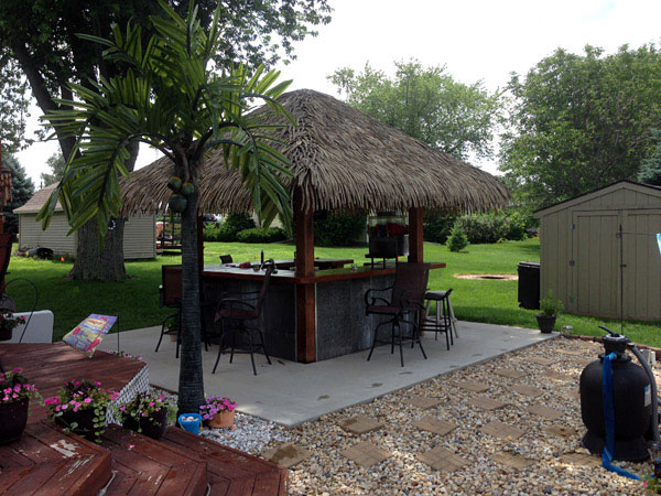 small tiki hut