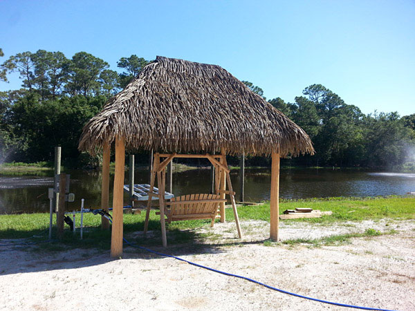large tiki hut